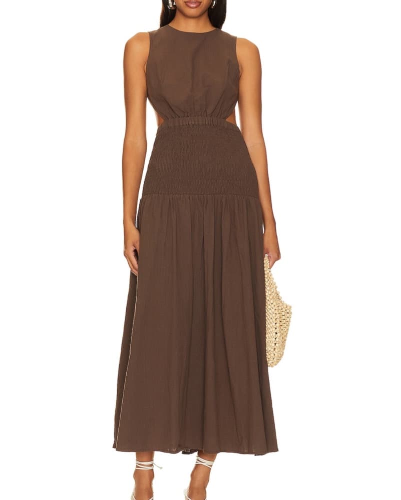 Sndys Chocolate Smocked Dress - Image 1