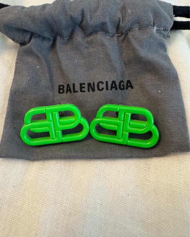 Balenciaga Logo Earrings  - Image 2