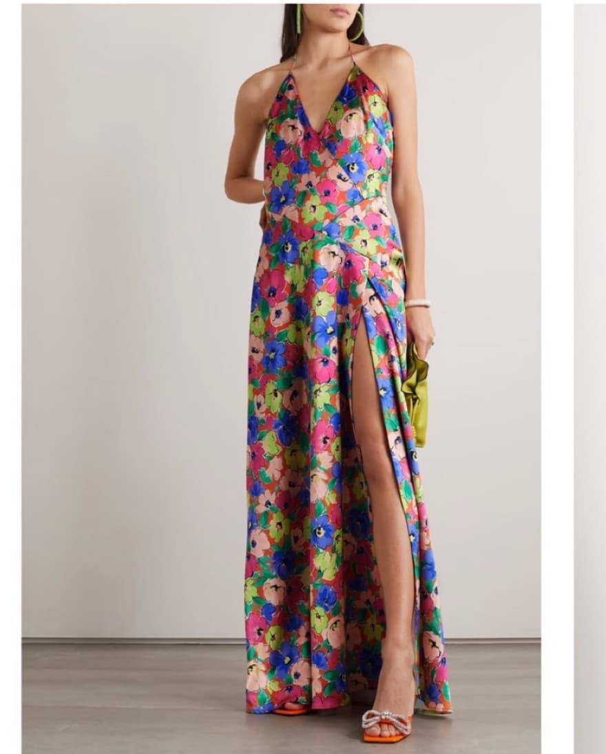 Floral Print Maxi Dress Size DR36/US4 - Image 1