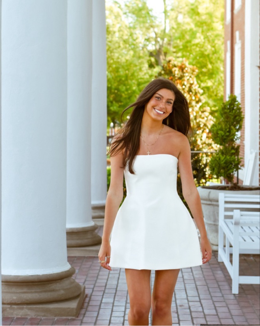 Meshki White Mini Dress - Image 3