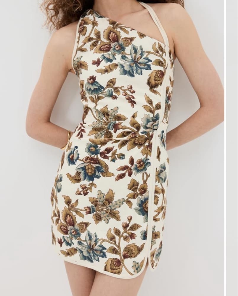 Eleanor Asymmetric Mini Dress - Image 1