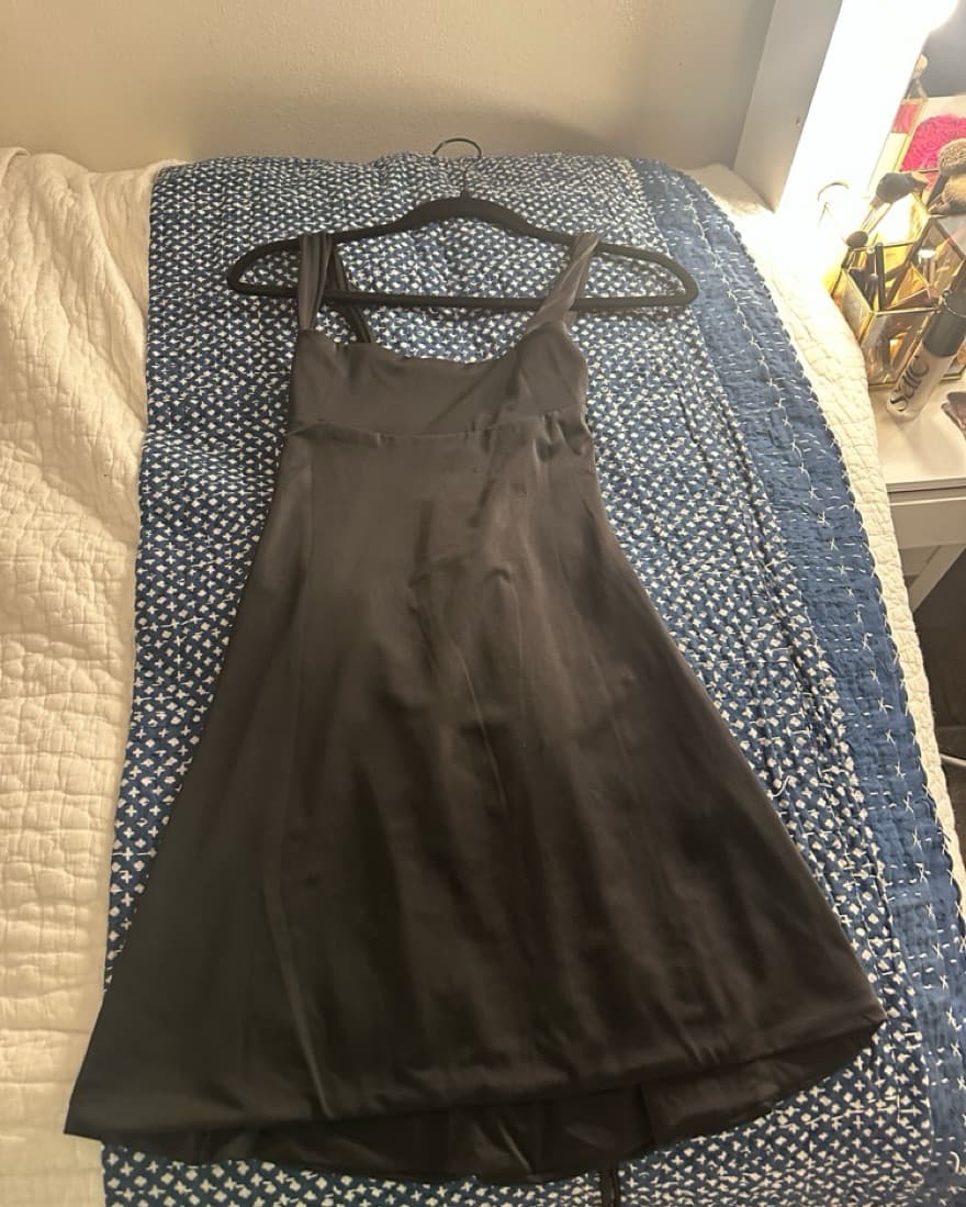 Classy Black Mini Dress - Image 3