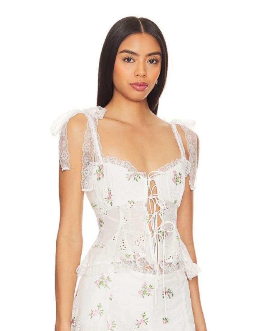 For Love & Lemons Eyelet Top - Image 3