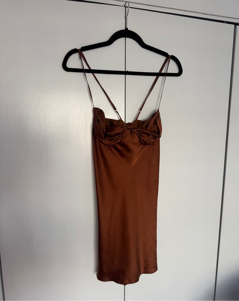 Mocha Mini Dress - Image 3