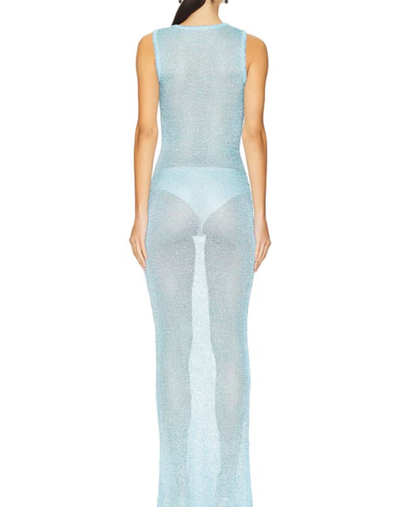 Blue Revolve Sequin Dress - Image 2