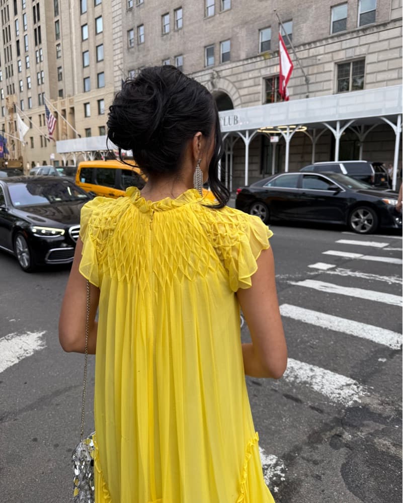 Rebecca Taylor Smocked Chiffon Dress - Image 3