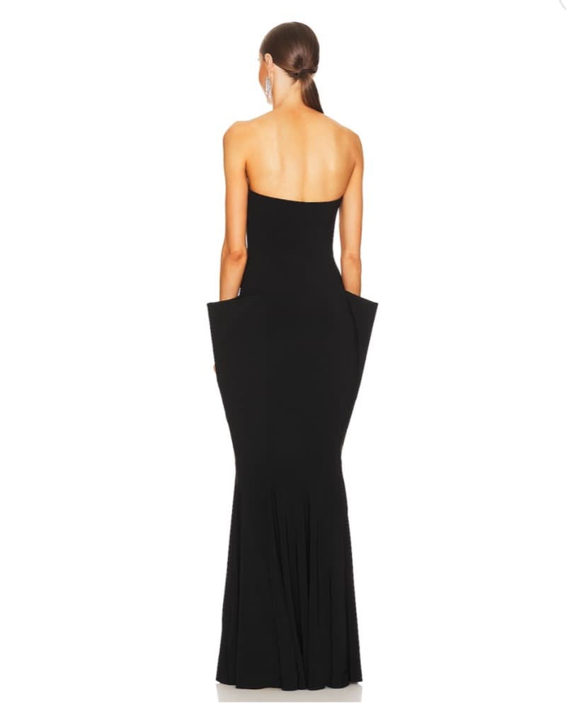 Norma Kamali Fishtail Winged Gown - Image 3