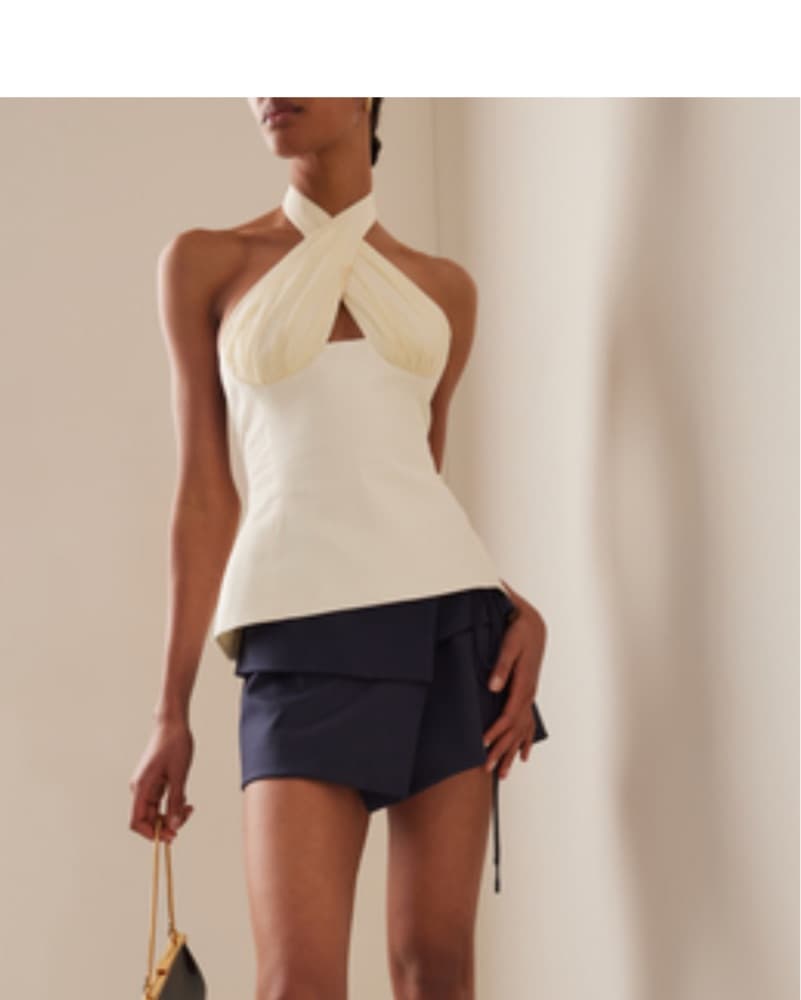Tae Park Silk Halter Top - Image 1