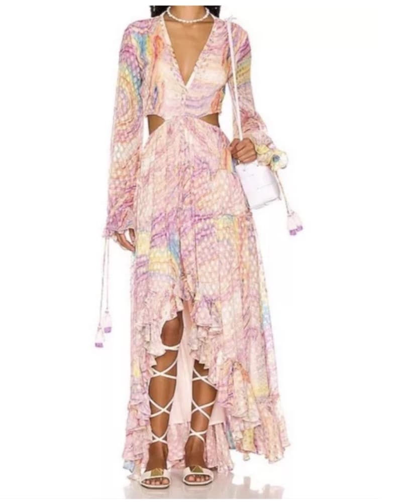 Rocco Sands Multi Color Maxi Dress - Image 3
