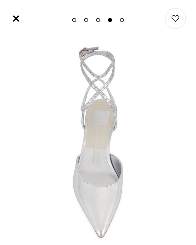Silver Kitten Heels Shoes - Image 1