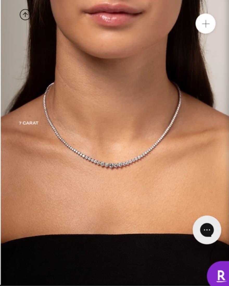 Diamond Tennis Necklace - Image 3