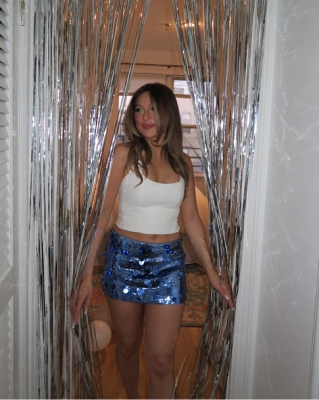 Danielle Guzio Sequin Skirt - Image 2