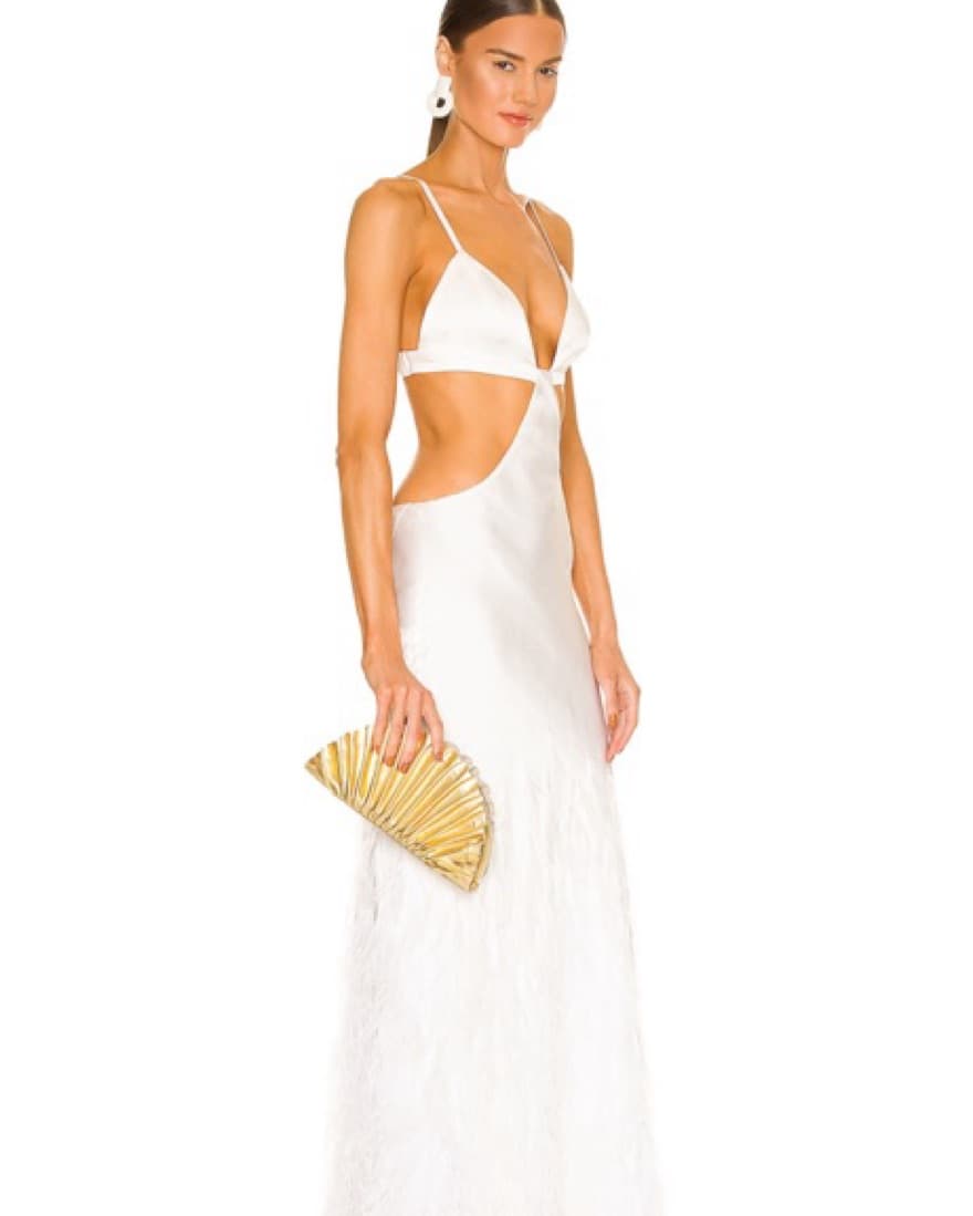 Cult Gaia Gold Nala Mini Clutch - Image 5