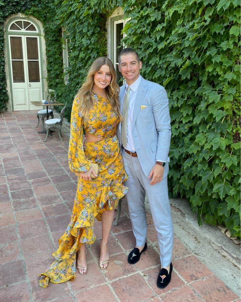 Bronx & Banco Yellow Floral Gown - Image 1