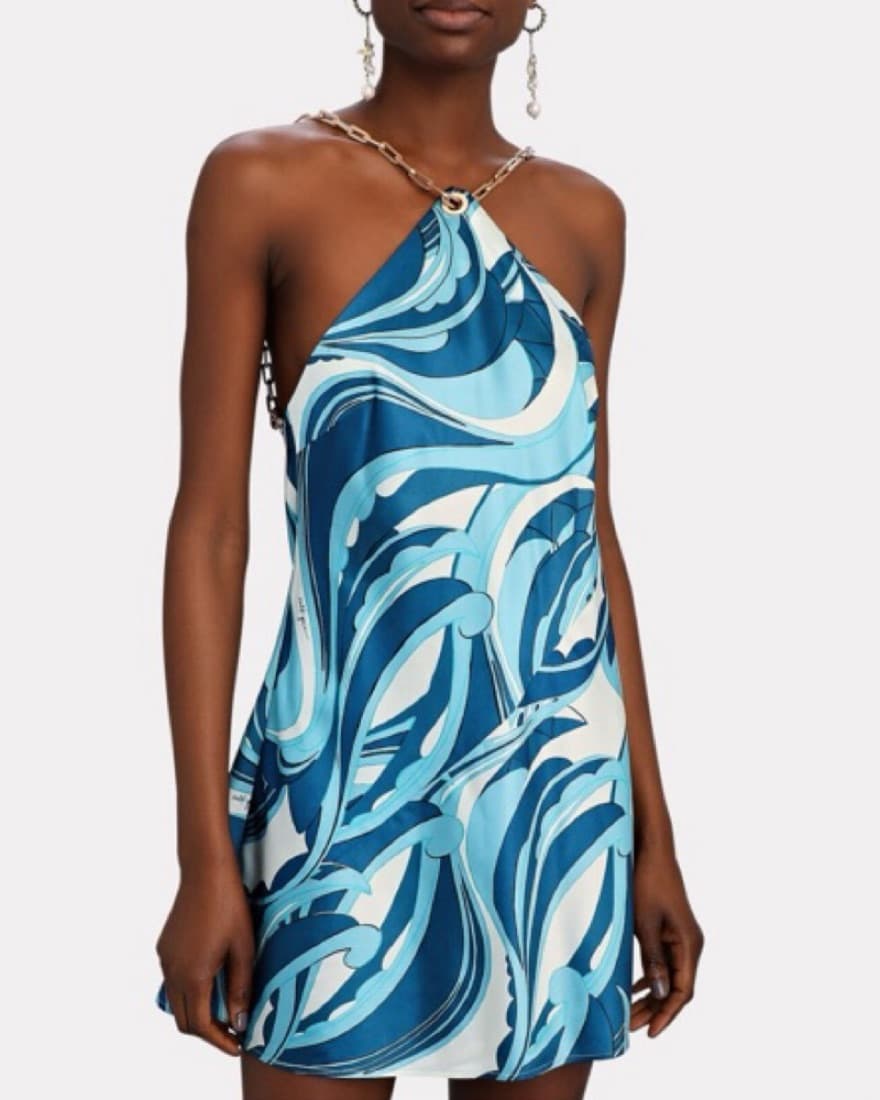 Cult Gaia Minna Dress In Blue Pring - Image 1