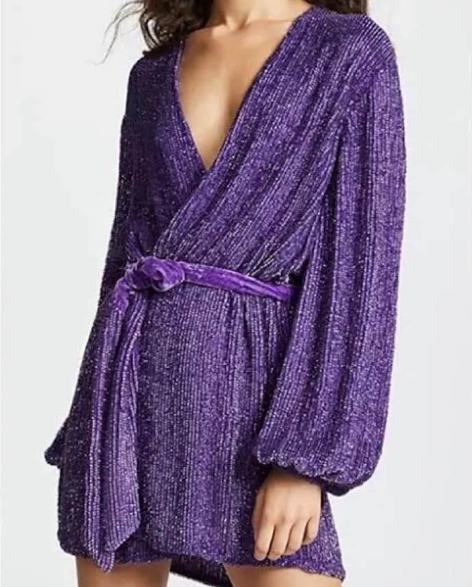 Retrofete Gabrielle Robe Dress Purple - Image 1
