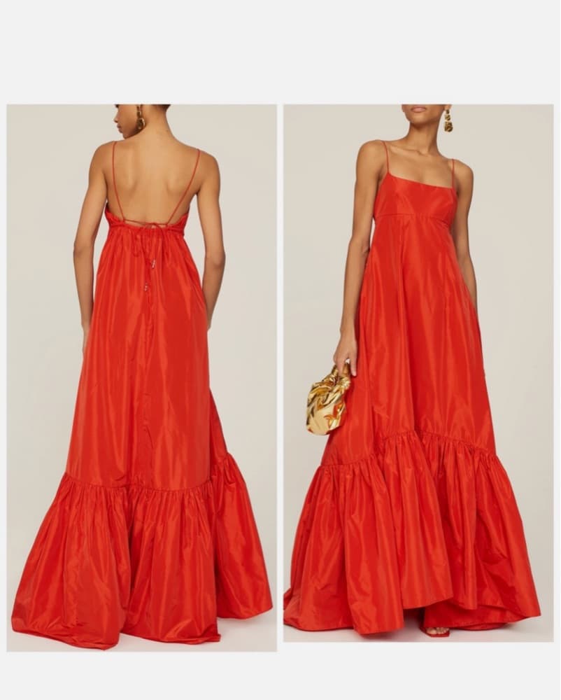 Staud Florence Dress Hibiscus - Image 1