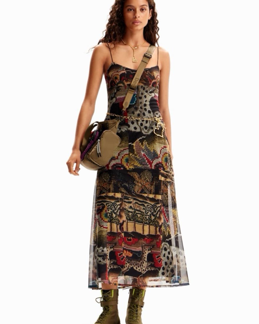 Tapestry/Patchwork Western Dress - Image 1