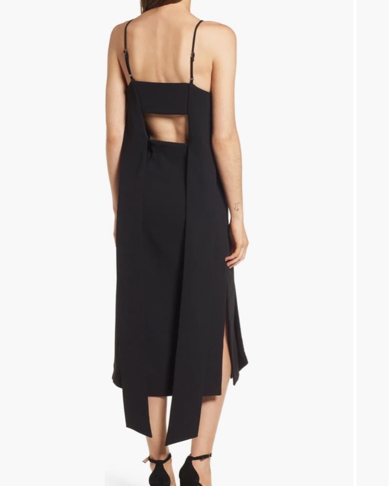 Elliat Black Midi Dress - Image 2