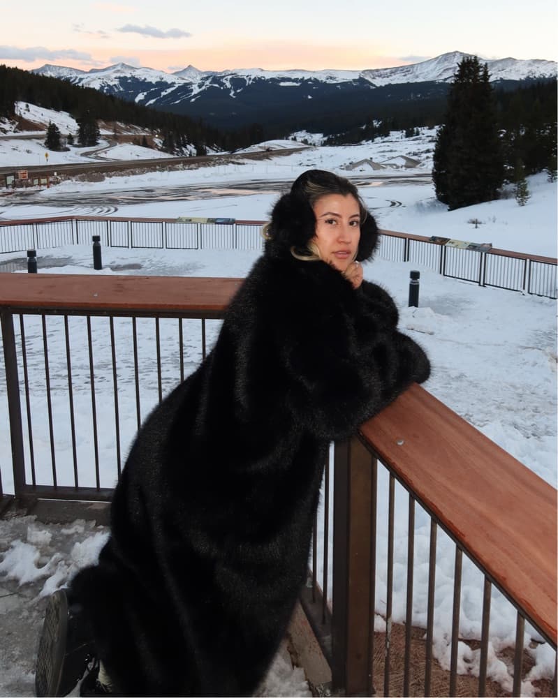 Faux Fur Maxi Coat - Image 6