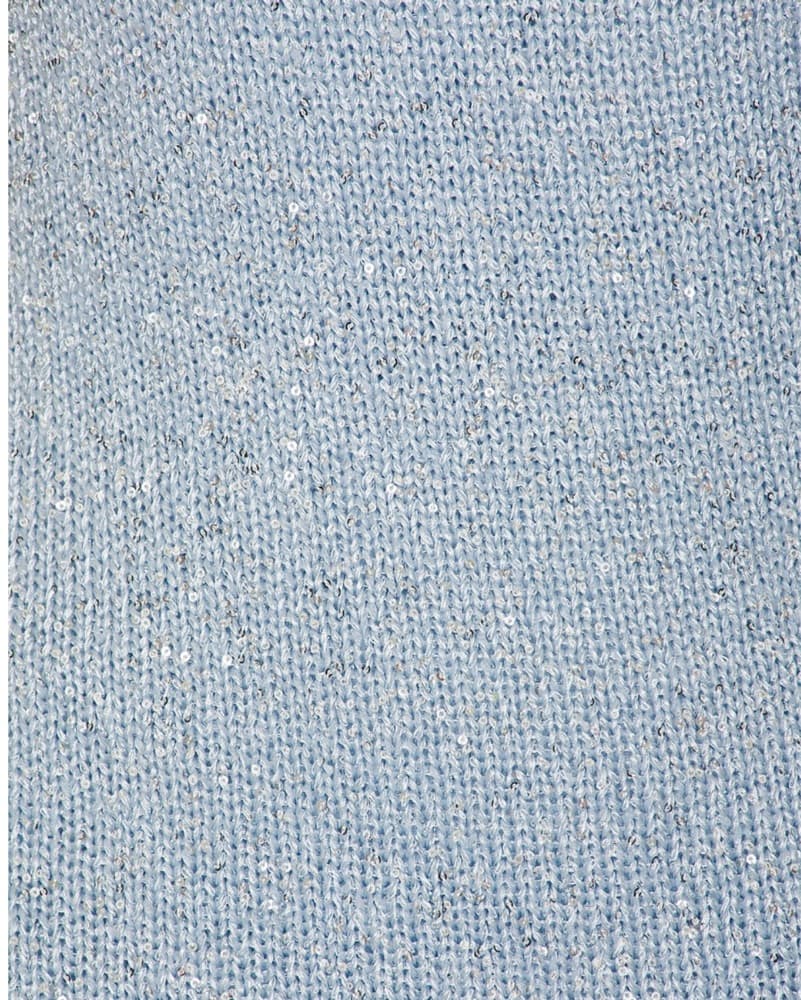 Sparkly Blue Knit Maxi Dress - Image 4