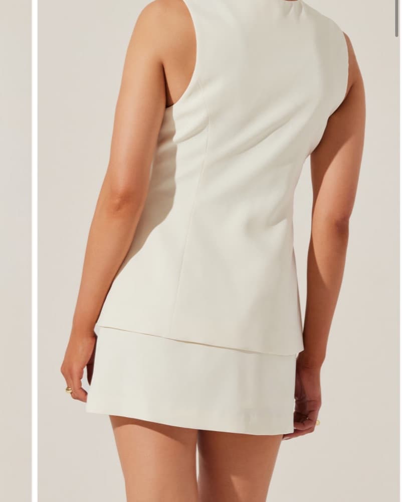 Pink Layered Vest Dress/romper - Image 2