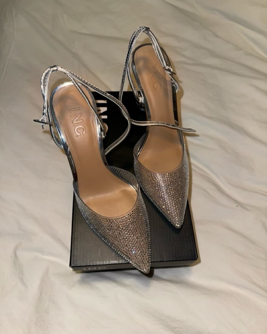 Sparkly Ankle Strap Pumps - Image 2
