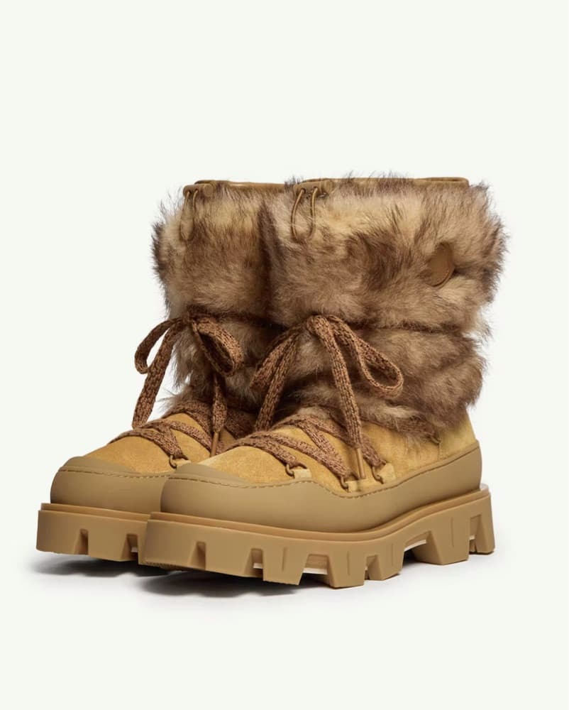 Moncler Fur Snow Boots - Image 1