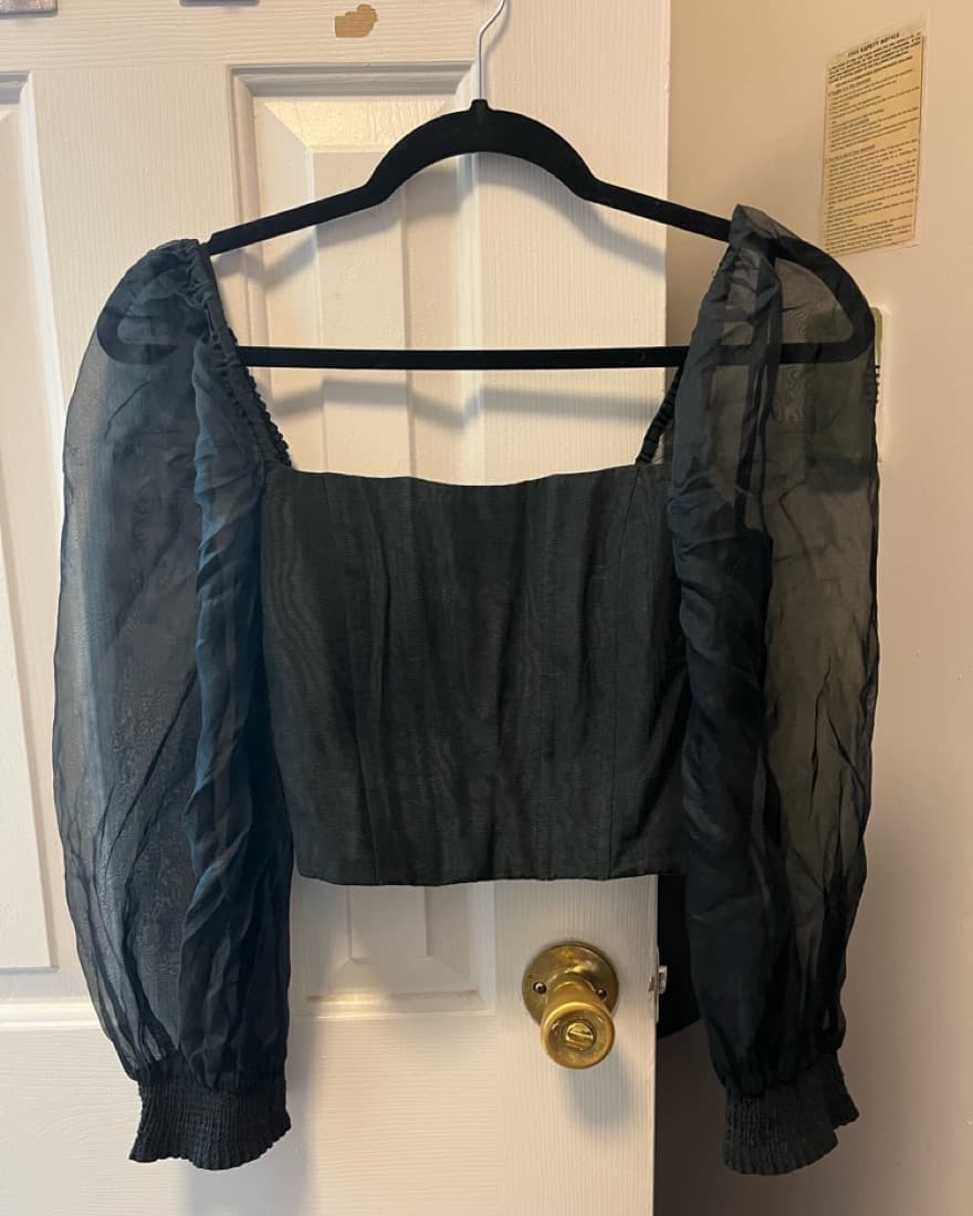 Alice And Olivia Black Corset Top - Image 1
