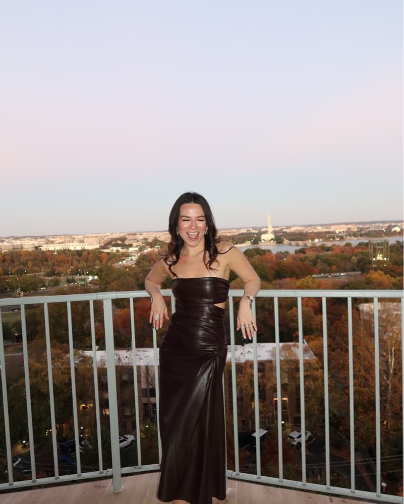 Sleek Leather Midi Dress - Image 1