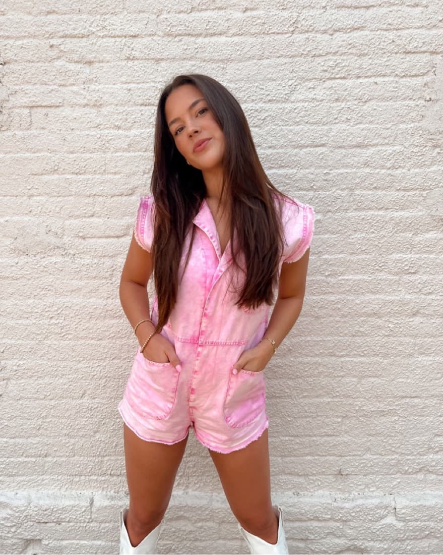 Pink Romper - Image 1