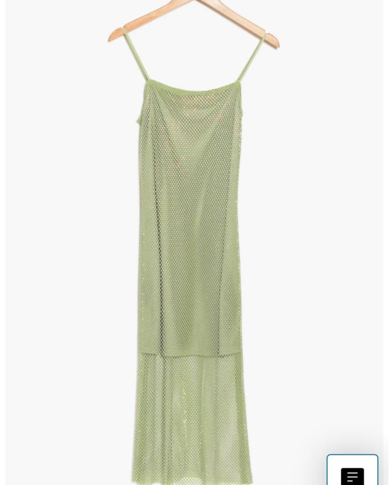 Sage Sparkly Dress - Image 2