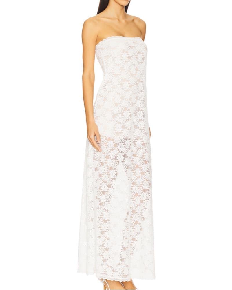 Kinera Maxi Dress In White - Image 4
