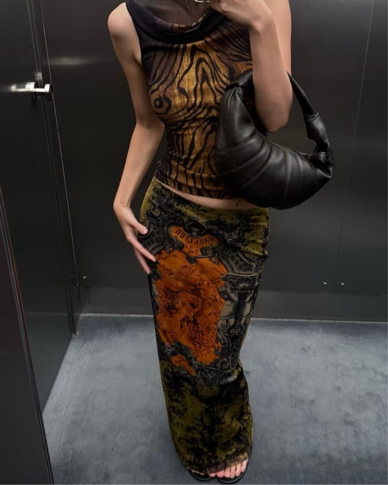 Jean Paul Gaultier Médaillon Long Skirt - Image 1