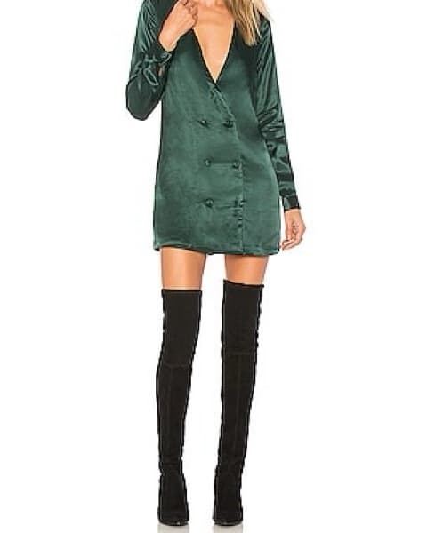 The Cadet Dress in Emerald L'ACADEMIE - Image 1