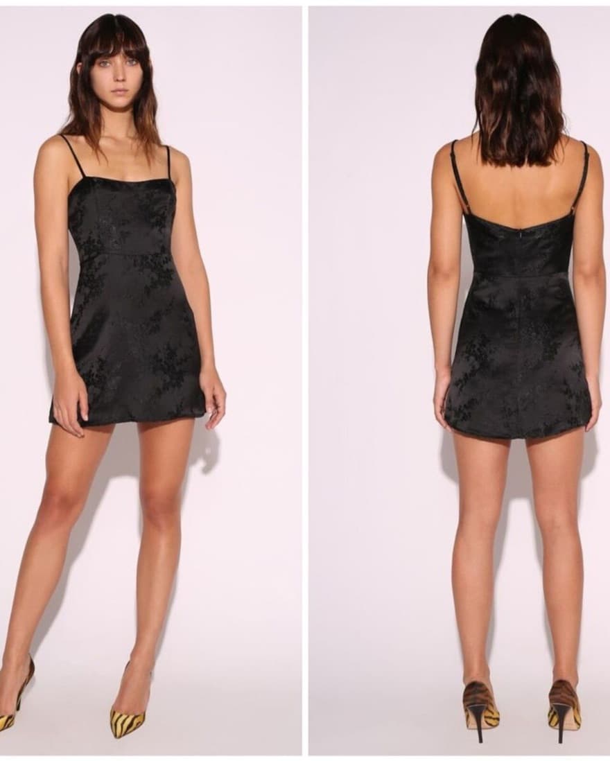 Realisation Par Black Velvet Crushed Mini Dress - Image 2