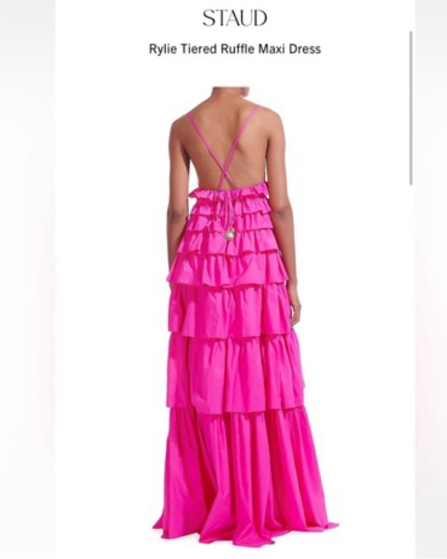 Staud Rylie Tiered Dress - Image 2