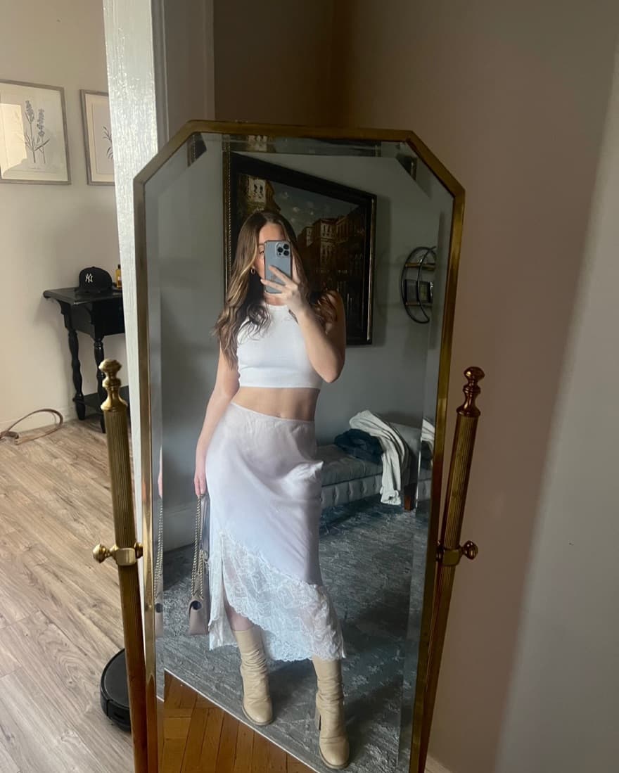 Free People Satin Skirt - Image 1