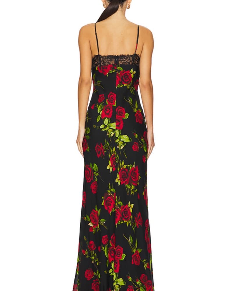 L’Agence Susanna Silk Lace Gown Size 4 - Image 2
