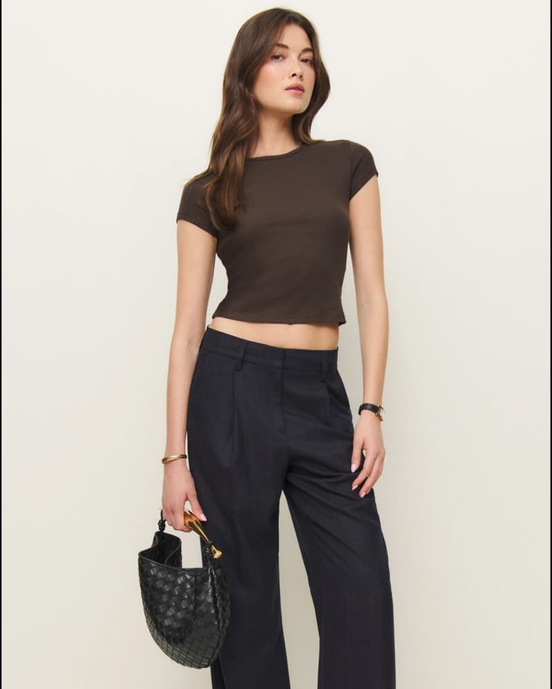 Reformation Brown Muse Tee  - Image 4