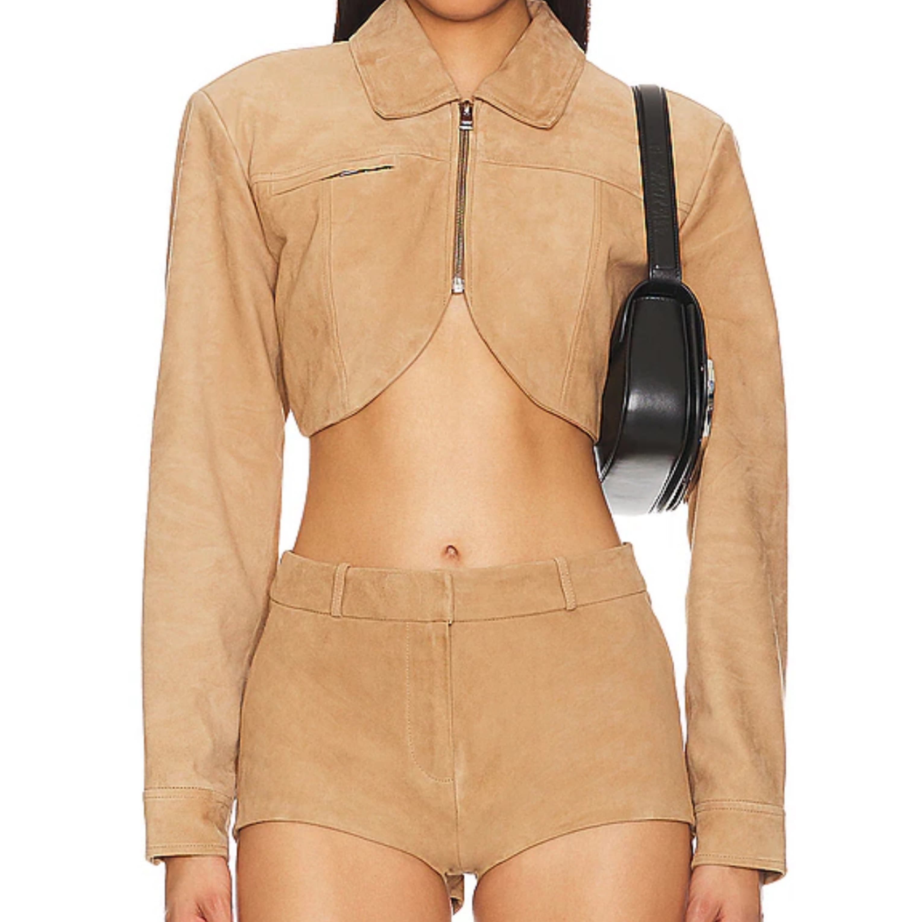 Lamarque Suede Jacket And Shorts Set  - Image 1