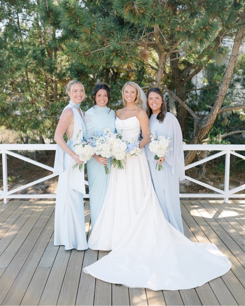 SAU LEE Pearl Gown In Baby Blue - Image 6