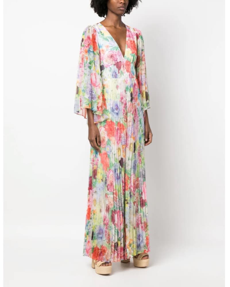 Alice + Olivia - Pleated Jumpsuit Garden - Image 2