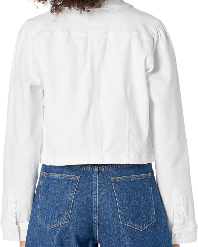 PAIGE Cropped Pacey Denim Jacket - Image 2