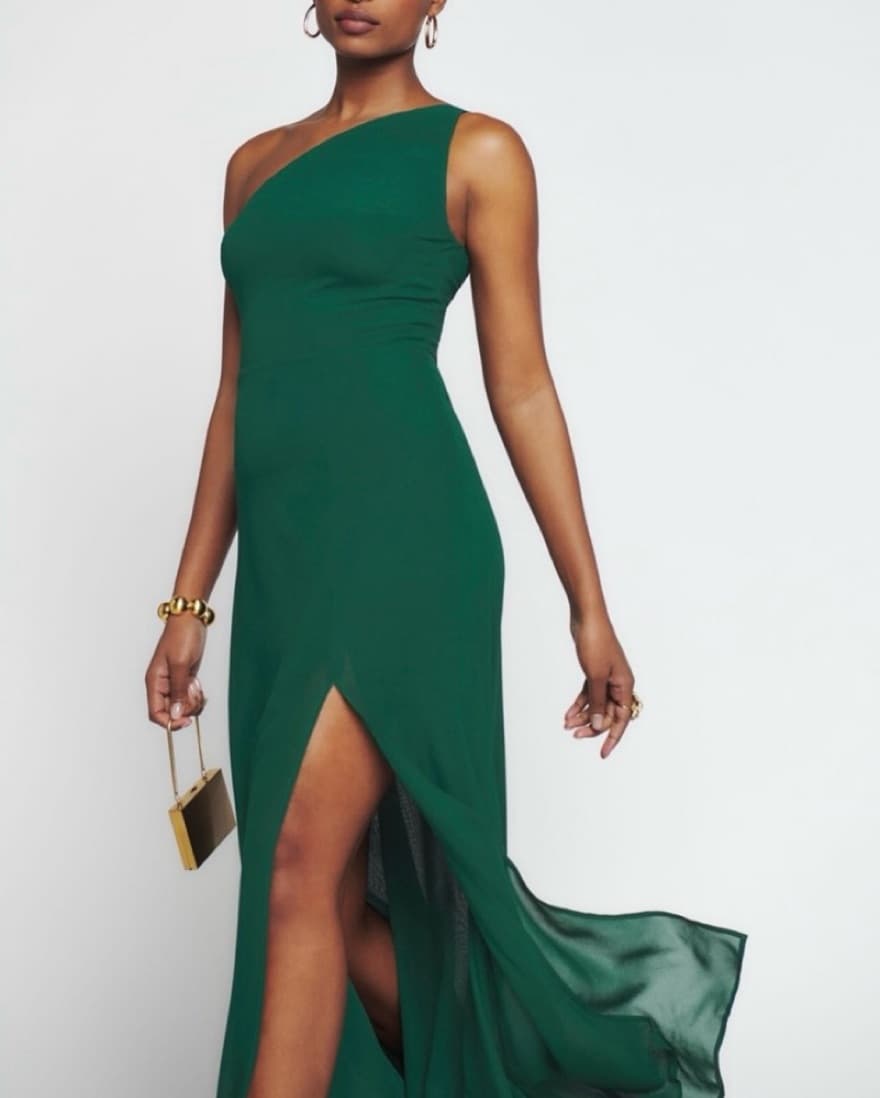 Reformation Evelyn Dress in Green - Image 1