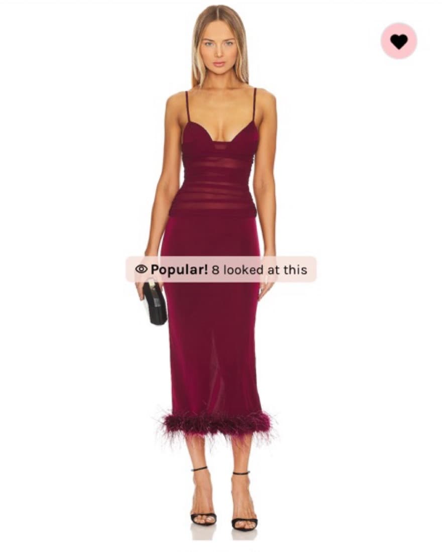 NBD - Rhiannon Oxblood Red Midi Dress - Image 1
