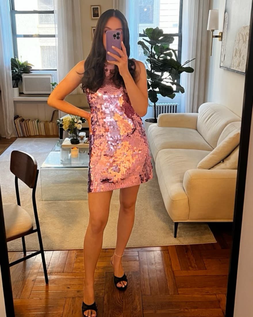 Pink Sequin dress - Image 1