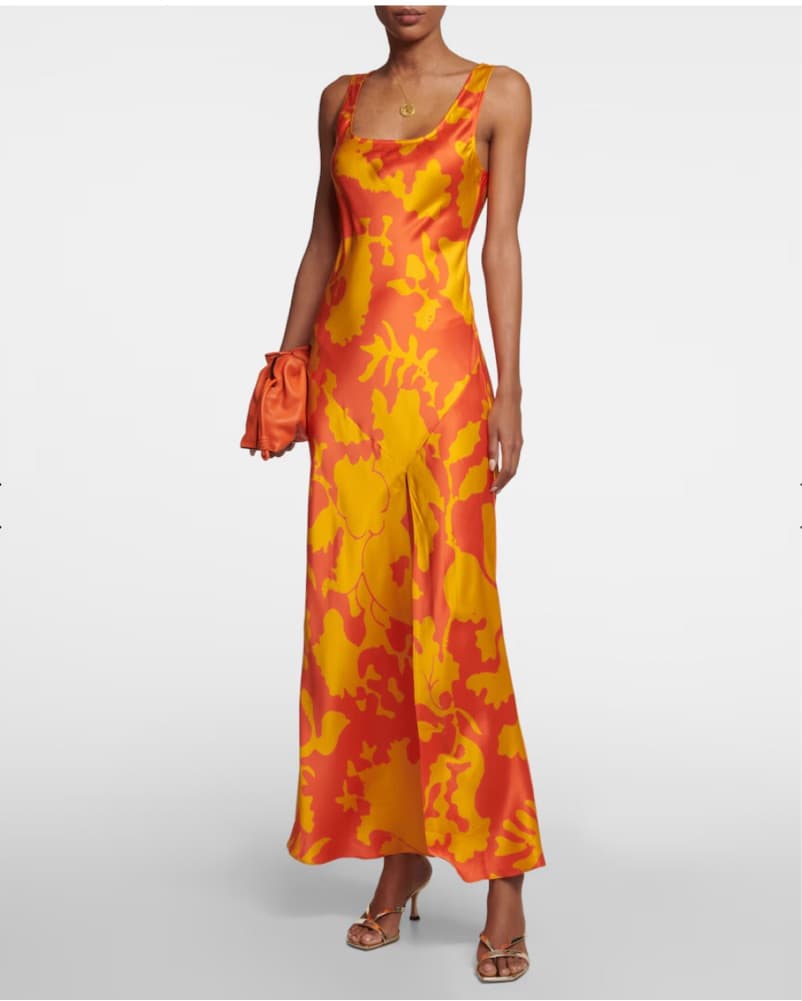 Sir. Printed Silk Dress - Image 1
