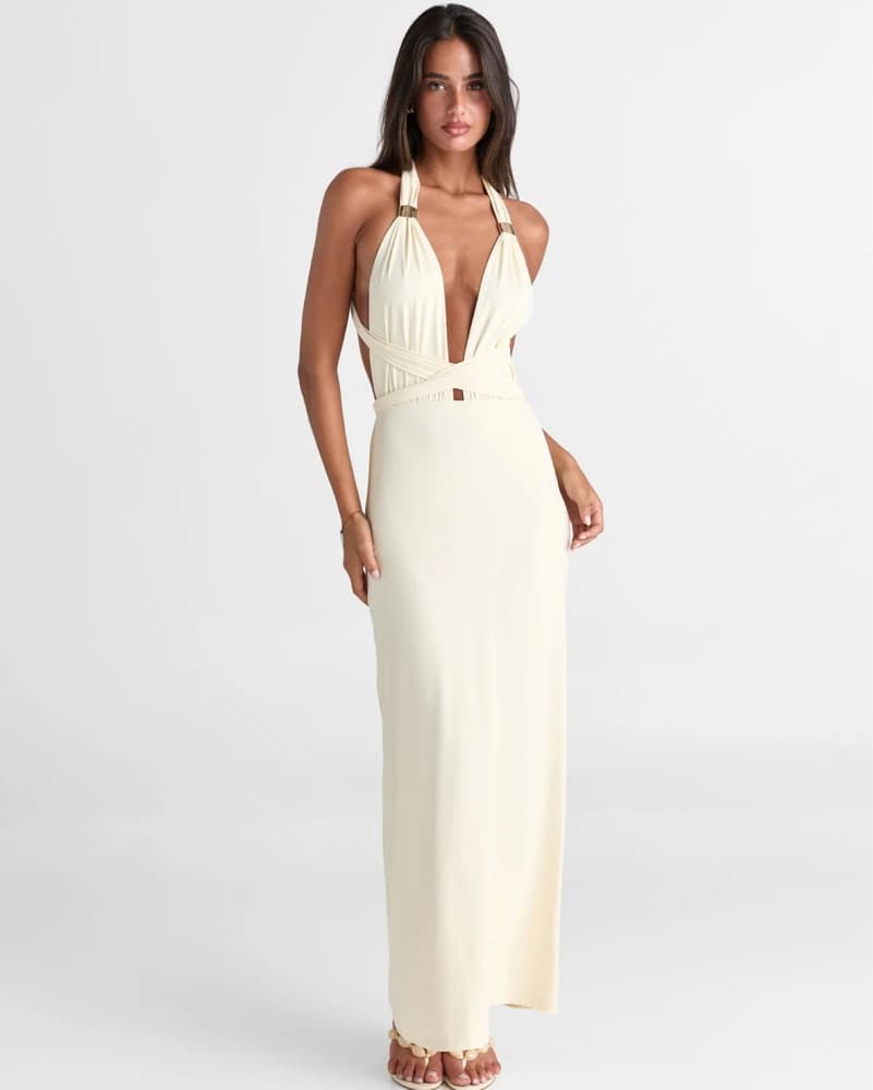 Sasha Theres Mira Maxi Dress Butter  - Image 1