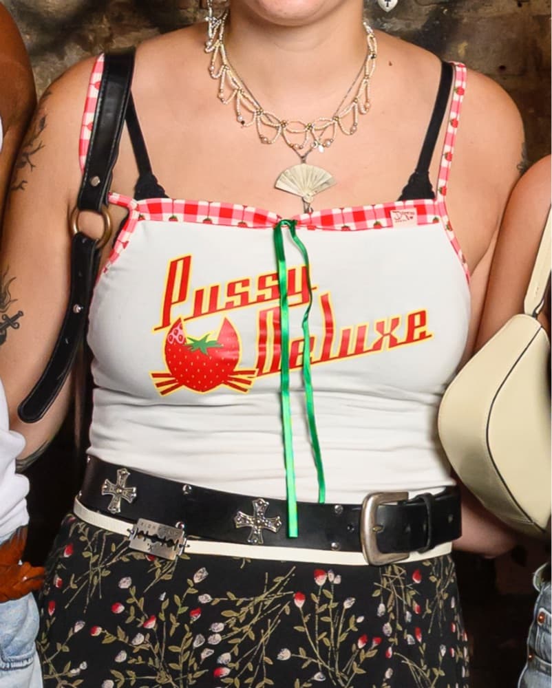 Pussy Deluxe White Graphic Camisole - Image 1
